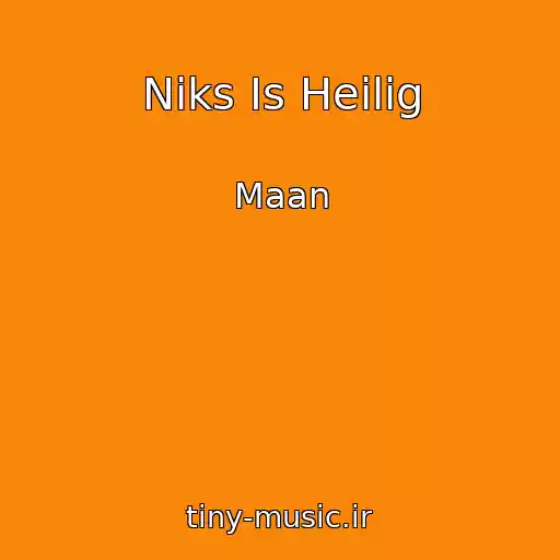 کاور آهنگ Niks Is Heilig از Maan