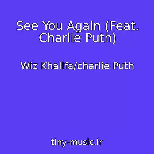 کاور آهنگ See You Again (Feat. Charlie Puth) از Wiz Khalifa/charlie Puth