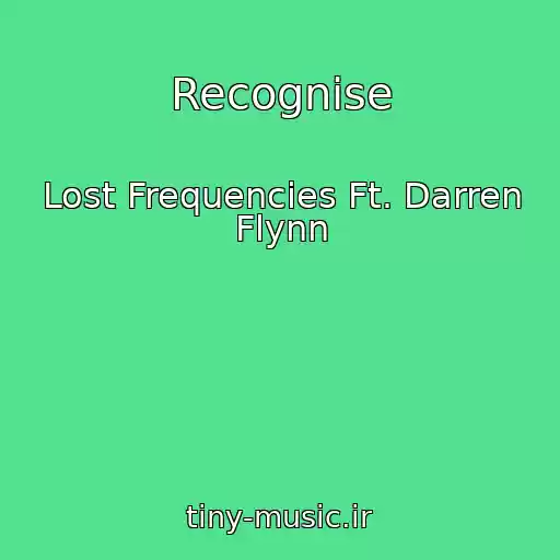 کاور آهنگ Recognise از Lost Frequencies Ft. Darren Flynn