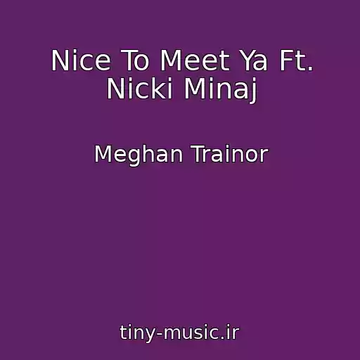کاور آهنگ Nice To Meet Ya Ft. Nicki Minaj از Meghan Trainor