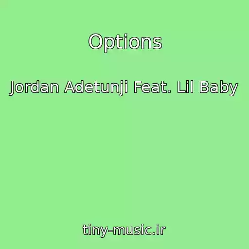 کاور آهنگ Options از Jordan Adetunji Feat. Lil Baby