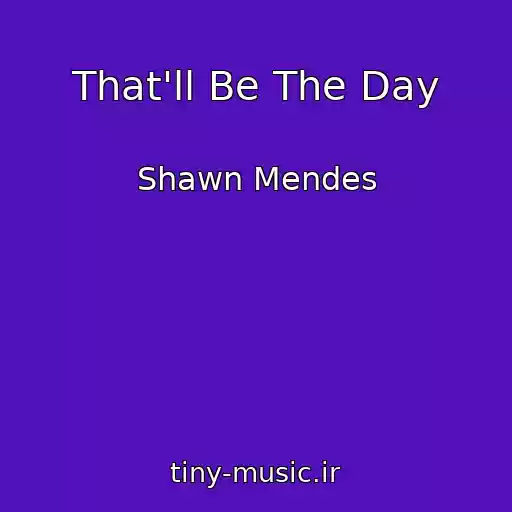 کاور آهنگ That'll Be The Day از Shawn Mendes