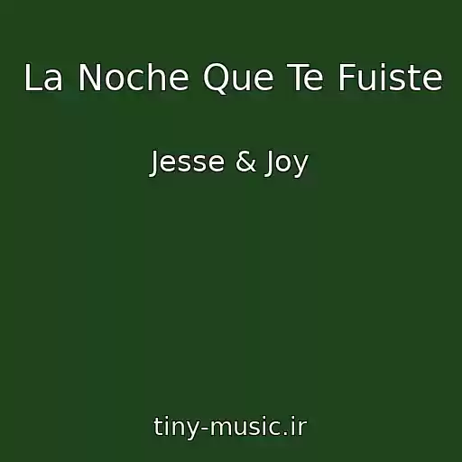 کاور آهنگ La Noche Que Te Fuiste از Jesse & Joy