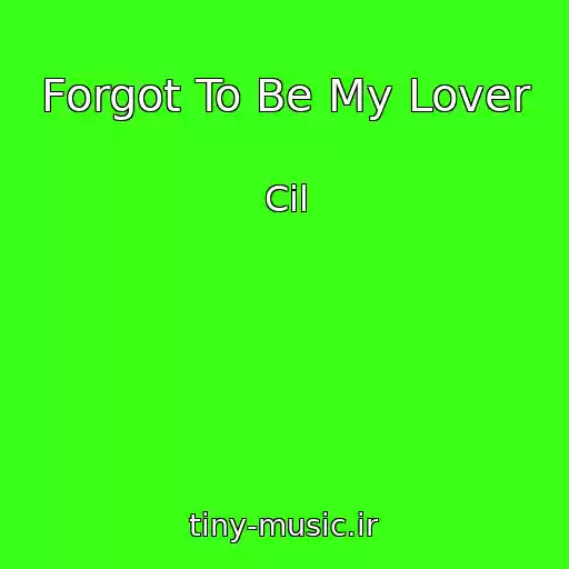 کاور آهنگ Forgot To Be My Lover از Cil