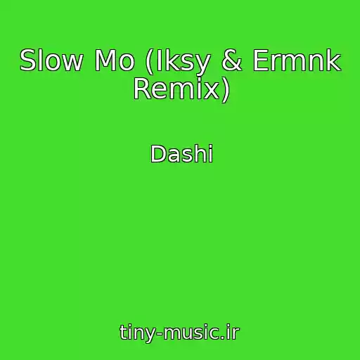 کاور آهنگ Slow Mo (Iksy & Ermnk Remix) از Dashi