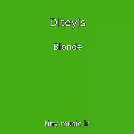 کاور آهنگ Diteyls از Blonde
