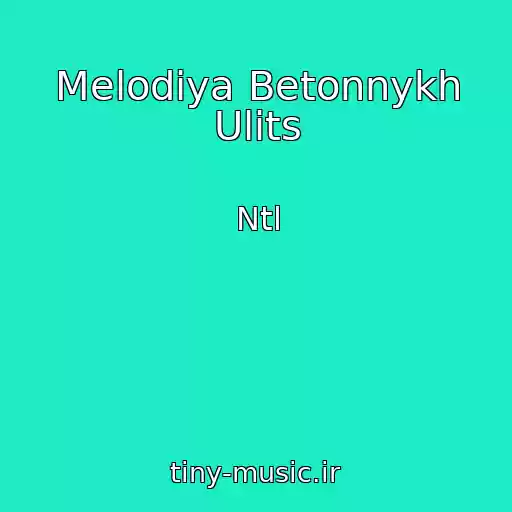 کاور آهنگ Melodiya Betonnykh Ulits از Ntl