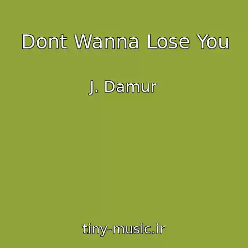 کاور آهنگ Dont Wanna Lose You از J. Damur
