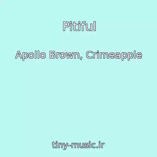 کاور آهنگ Pitiful از Apollo Brown, Crimeapple