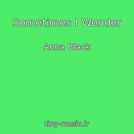 کاور آهنگ Sometimes I Wonder از Anna Black