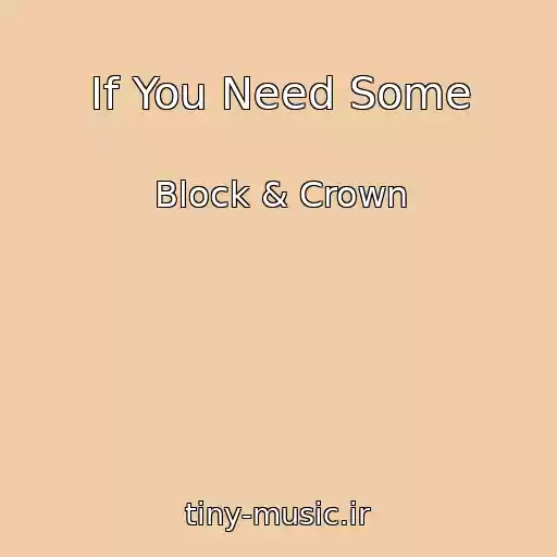 کاور آهنگ If You Need Some از Block & Crown