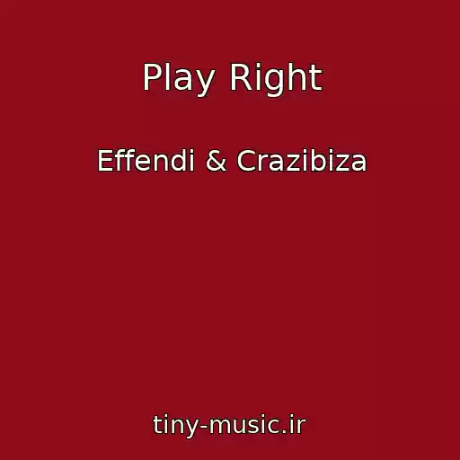 کاور آهنگ Play Right از Effendi & Crazibiza