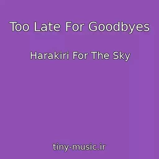 کاور آهنگ Too Late For Goodbyes از Harakiri For The Sky