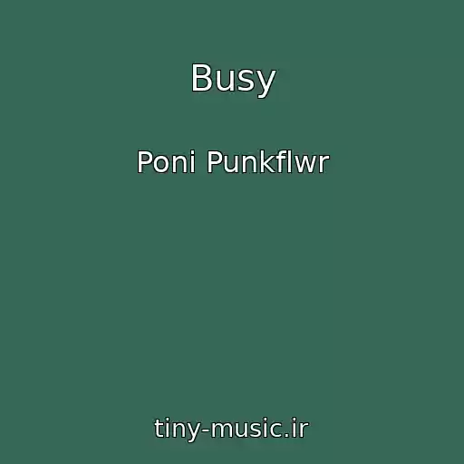 کاور آهنگ Busy از Poni Punkflwr