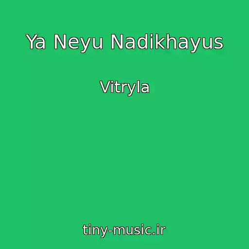کاور آهنگ Ya Neyu Nadikhayus از Vitryla