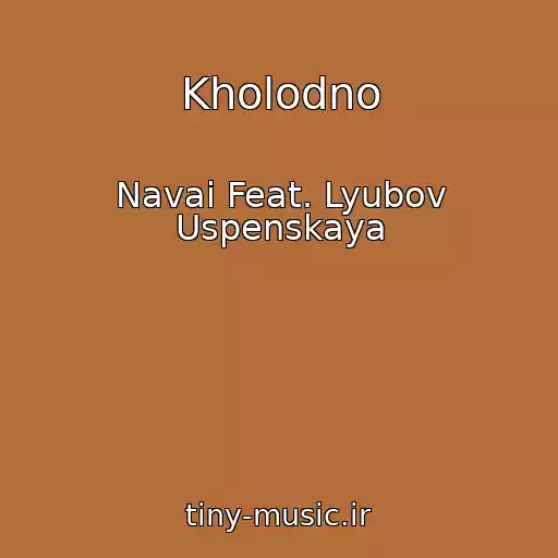 کاور آهنگ Kholodno از Navai Feat. Lyubov Uspenskaya