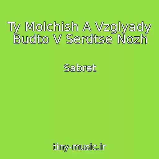کاور آهنگ Ty Molchish A Vzglyady Budto V Serdtse Nozh از Sabret