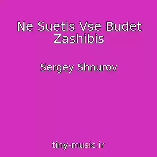 کاور آهنگ Ne Suetis Vse Budet Zashibis از Sergey Shnurov