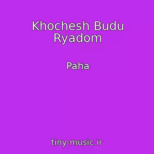 کاور آهنگ Khochesh Budu Ryadom از Paha