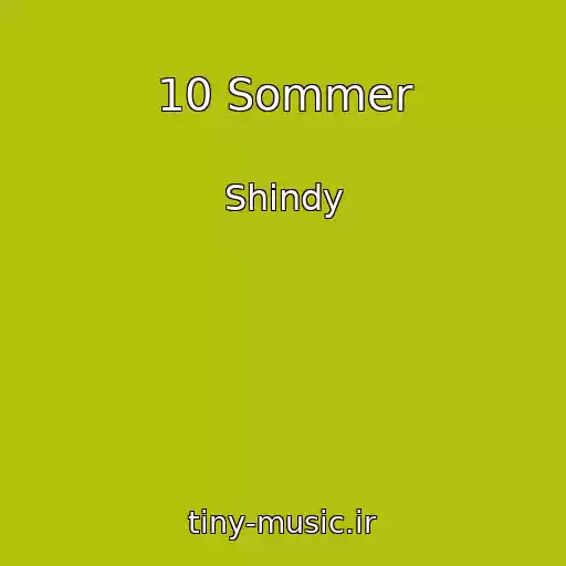 کاور آهنگ 10 Sommer از Shindy