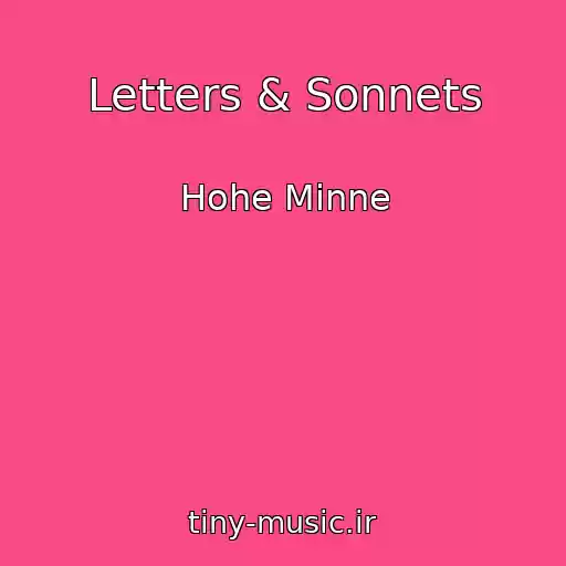 کاور آهنگ Letters & Sonnets از Hohe Minne