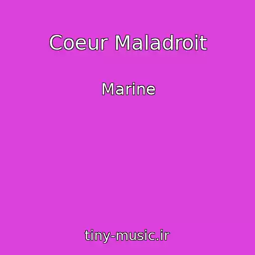کاور آهنگ Coeur Maladroit از Marine