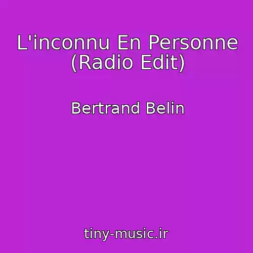 کاور آهنگ L'inconnu En Personne (Radio Edit) از Bertrand Belin