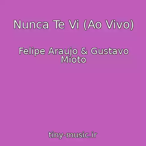 کاور آهنگ Nunca Te Vi (Ao Vivo) از Felipe Araujo & Gustavo Mioto
