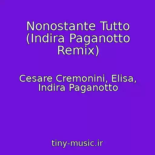 کاور آهنگ Nonostante Tutto (Indira Paganotto Remix) از Cesare Cremonini, Elisa, Indira Paganotto