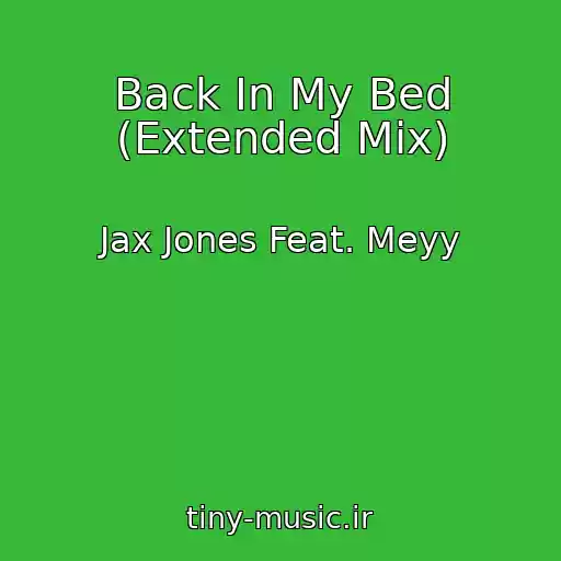 کاور آهنگ Back In My Bed (Extended Mix) از Jax Jones Feat. Meyy