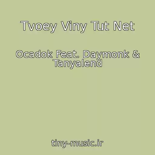 کاور آهنگ Tvoey Viny Tut Net از Ocadok Feat. Daymonk & Tanyalend