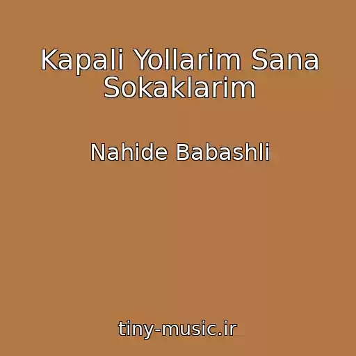 کاور آهنگ Kapali Yollarim Sana Sokaklarim از Nahide Babashli