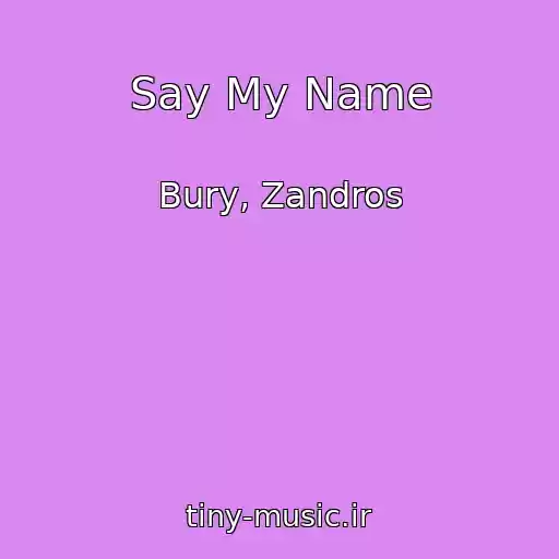 کاور آهنگ Say My Name از Bury, Zandros