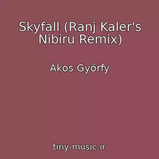 کاور آهنگ Skyfall (Ranj Kaler's Nibiru Remix) از Ákos Győrfy