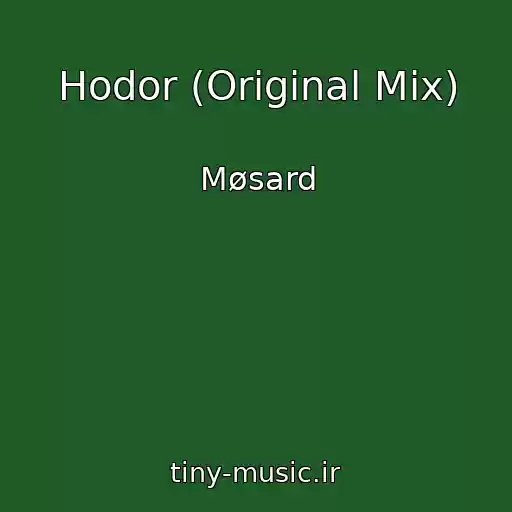 کاور آهنگ Hodor (Original Mix) از Møsard