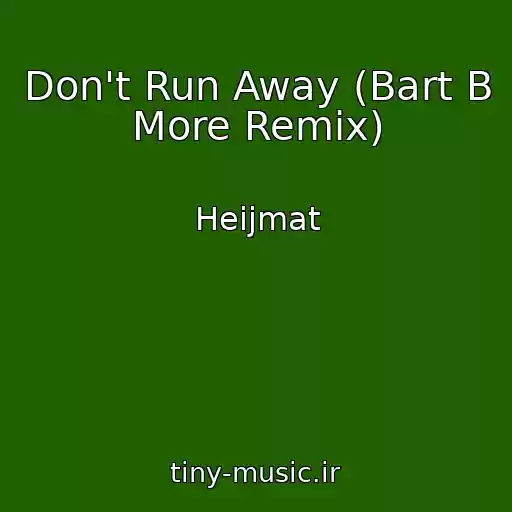 کاور آهنگ Don't Run Away (Bart B More Remix) از Heijmat
