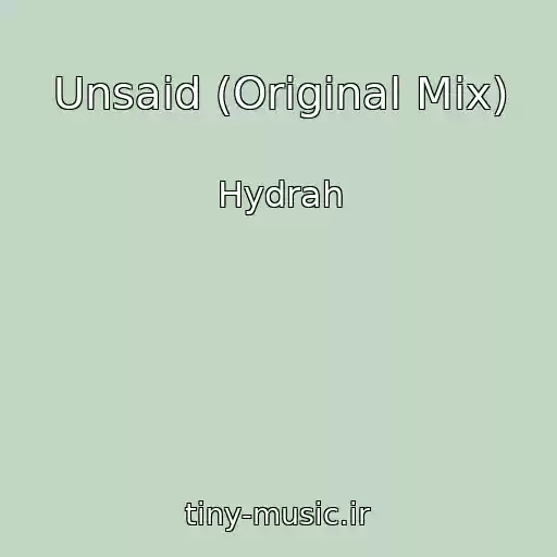 کاور آهنگ Unsaid (Original Mix) از Hydrah