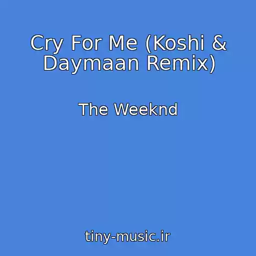 کاور آهنگ Cry For Me (Koshi & Daymaan Remix) از The Weeknd