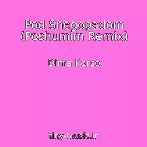 کاور آهنگ Pod Snegopadom (Poshumim Remix) از Dima Korso