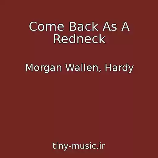 کاور آهنگ Come Back As A Redneck از Morgan Wallen, Hardy