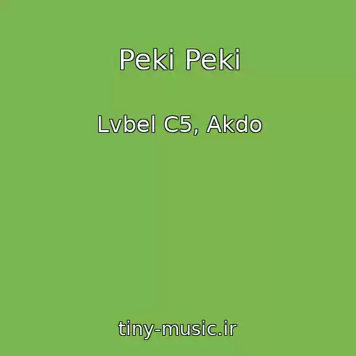 کاور آهنگ Peki Peki از Lvbel C5, Akdo