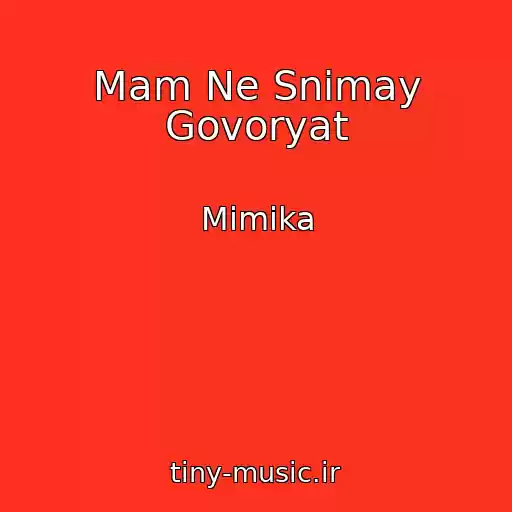 کاور آهنگ Mam Ne Snimay Govoryat از Mimika