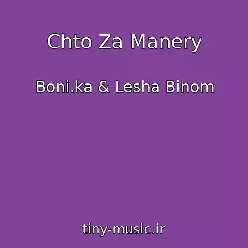 کاور آهنگ Chto Za Manery از Boni.ka & Lesha Binom