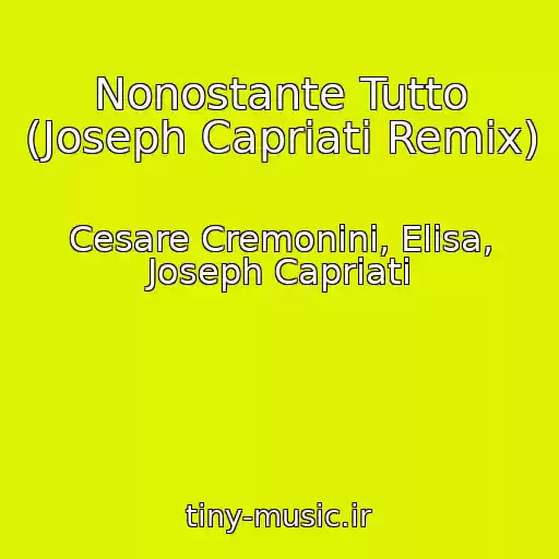کاور آهنگ Nonostante Tutto (Joseph Capriati Remix) از Cesare Cremonini, Elisa, Joseph Capriati