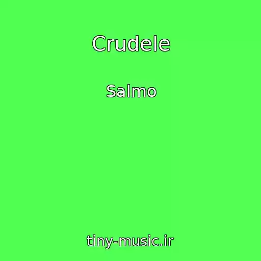 کاور آهنگ Crudele از Salmo