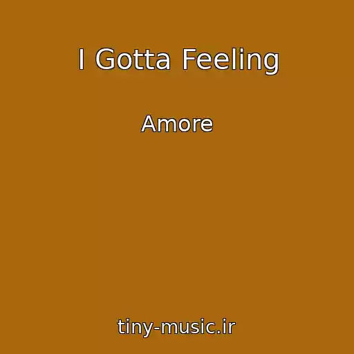 کاور آهنگ I Gotta Feeling از Amore