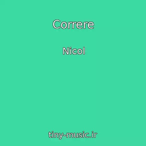 کاور آهنگ Correre از Nicol
