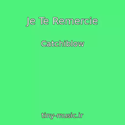 کاور آهنگ Je Te Remercie از Catchiblow