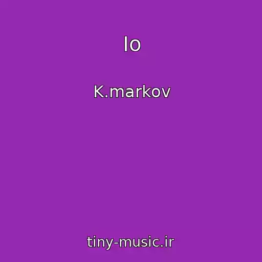 کاور آهنگ Io از K.markov