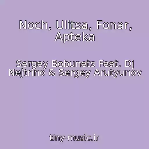 کاور آهنگ Noch, Ulitsa, Fonar, Apteka از Sergey Bobunets Feat. Dj Nejtrino & Sergey Arutyunov
